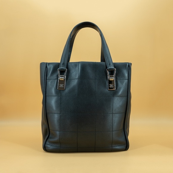 CHANEL Vintage chocolate bar leather tote - Picture 3 of 13